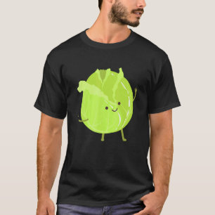 T-shirt Chou Avec Armoiries Légumes Heathy Chou