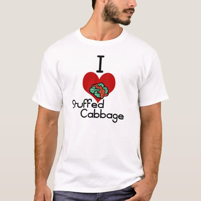 T-shirt Chou bourré du l'amour-coeur I (Devant)