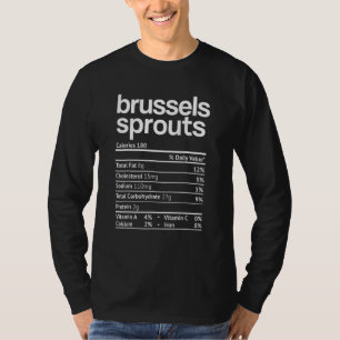 T-shirt Chou de Bruxelles Valeur Nutritionnelle Thanksgivi