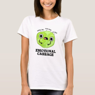 T-shirt Chou émotionnel amusant Veggie Pun