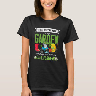 T-shirt Chou-fleur Jardinage Jardin Jardinier Plante Légu
