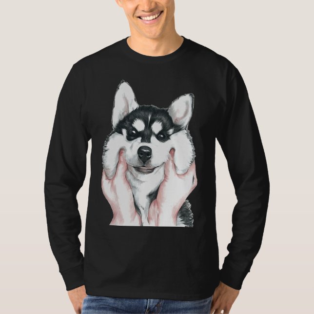 T-shirt Chou Husky (Devant)