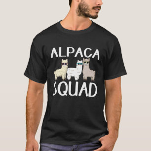 T-shirt Chou Llama Cool Alpaca Amitié Lunettes de soleil A