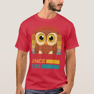 T-shirt Chouette 1999 Anniversaire Drôle Chouette Vintage