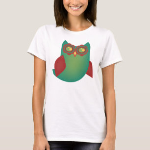 T-shirt Chouette à hotte rétro
