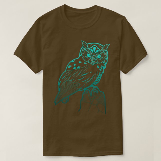 T-shirt Chouette animale d'oiseaux forestiers (Design devant)