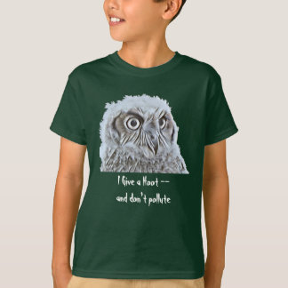 T-shirt - Chouette avec texte