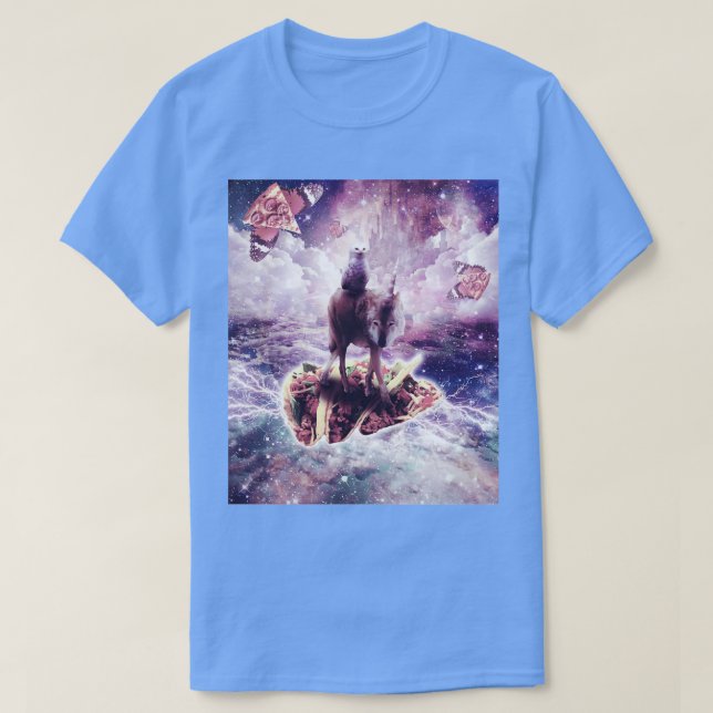 T-shirt Chouette blanche équitation Unicorn Wolf sur Taco (Design devant)