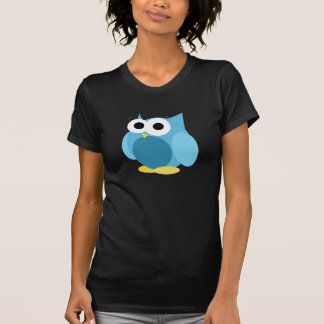 T-shirt Chouette Bleue Drôle