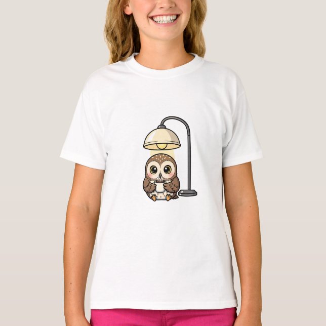 T-shirt Chouette Café Cosy Enfants (Devant)