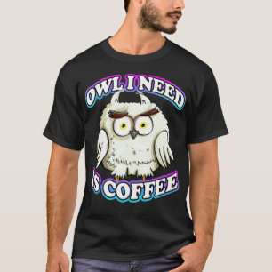 T-shirt Chouette caricature
