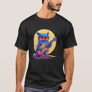 T-shirt Chouette chouette avec des lunettes de soleil et u