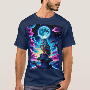 T-shirt Chouette colorée