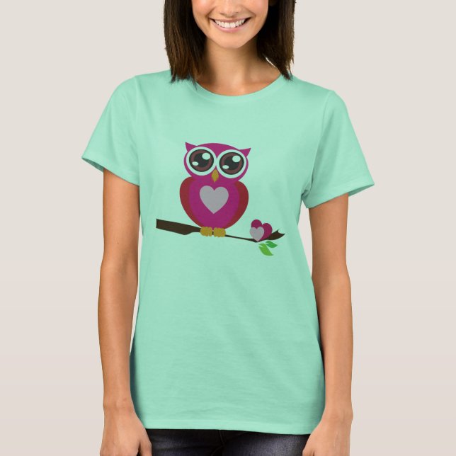 T-shirt Chouette d'amour (Devant)