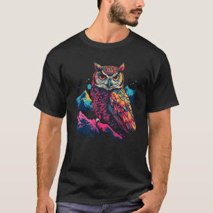 T-shirt Chouette de camping nature