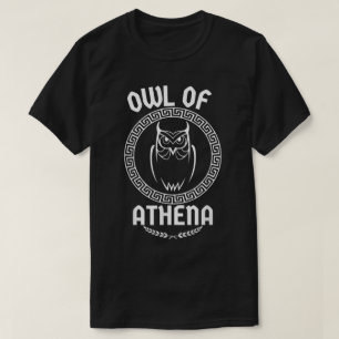 T-shirt Chouette De La Déesse Athéna Medusa Grecque