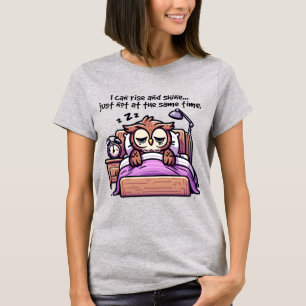 T-shirt Chouette de l'art des mots brillant