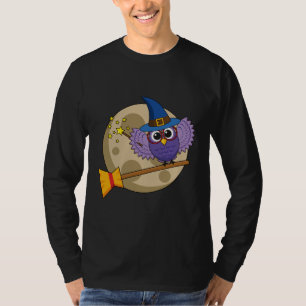 T-shirt Chouette de l'Assistant de dessin animé volant sur