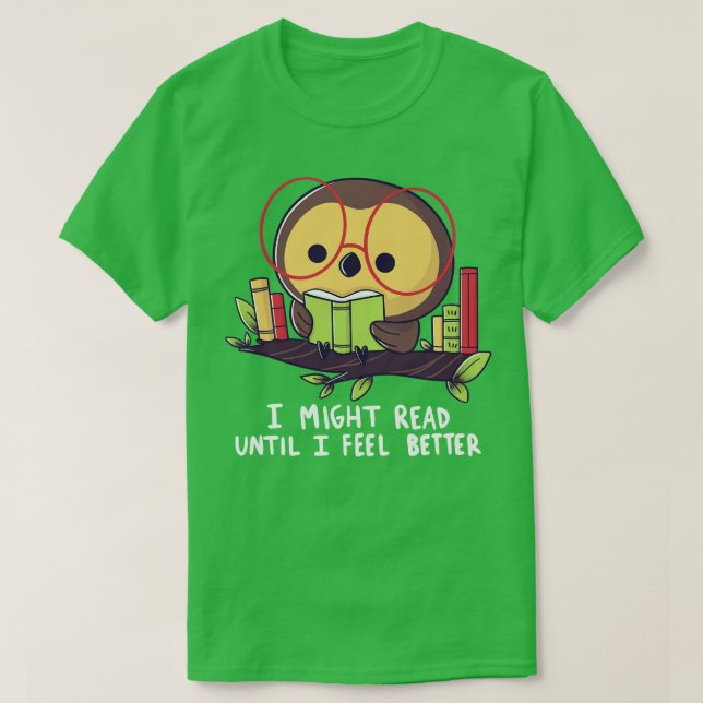T-shirt Chouette de lecture (Design devant)