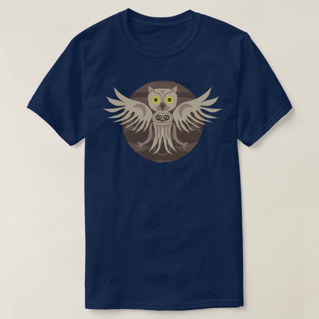 T-shirt chouette de l'ouest (Design devant)