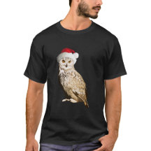 Chouette de Noël réaliste avec bonnet festif