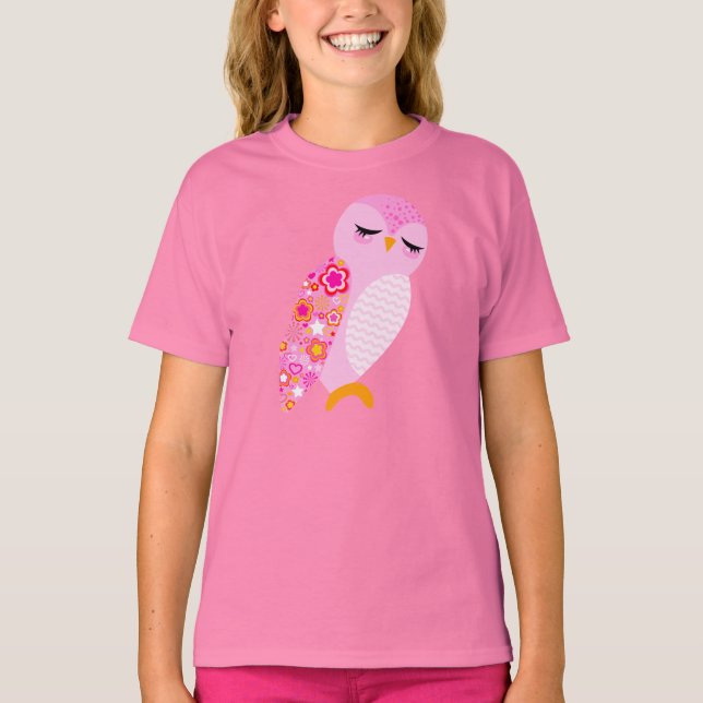 T-shirt Chouette de paix et d'amour (Devant)