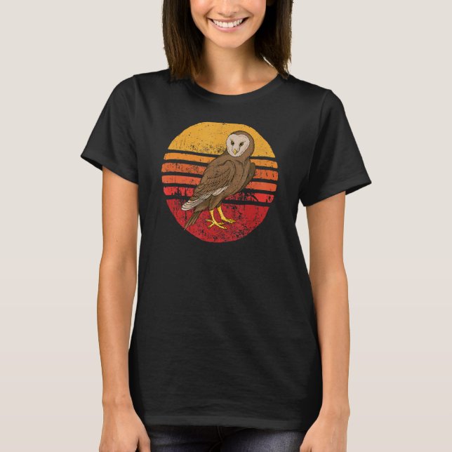 T-shirt Chouette de style rétro Chouette vintage (Devant)