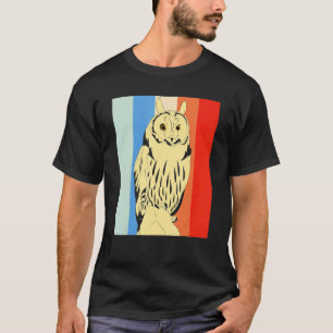 T-shirt Chouette des animaux de la forêt rétro Chouette de