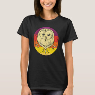 T-shirt Chouette des forêts Oiseau cireux Chouette rétro 1