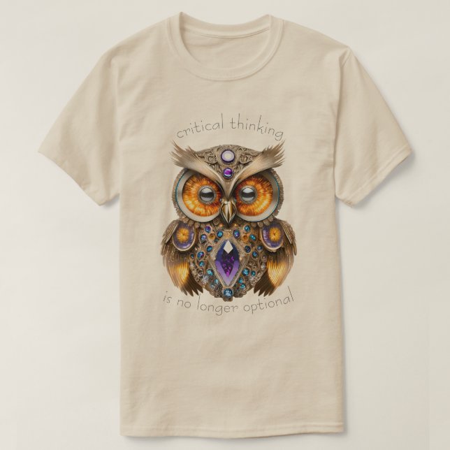 T-shirt Chouette d'expérience de vie 03 (Design devant)