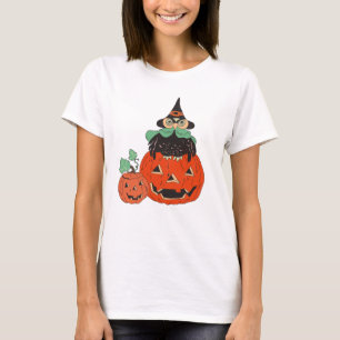 T-shirt Chouette d'Halloween vintage