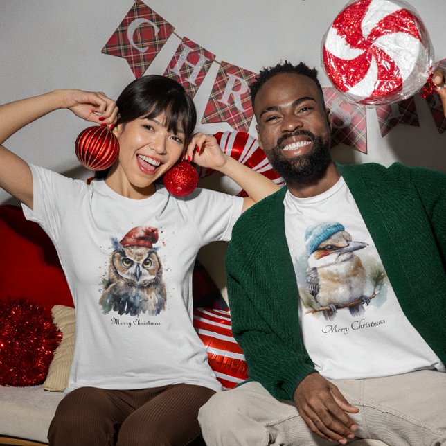 T-shirt Chouette d'hiver enchantée, personnalisée (Créateur téléchargé)