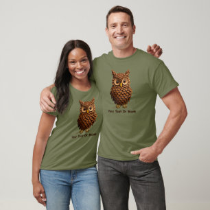 T-shirt Chouette du cône de pin