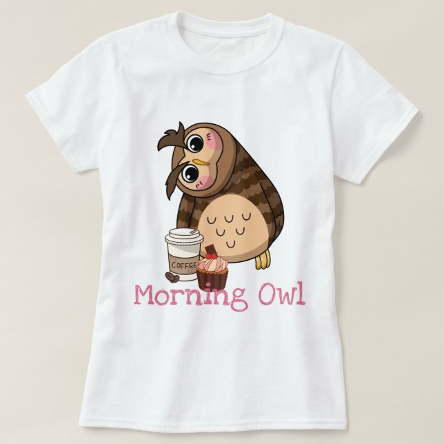 T-shirt Chouette du matin (Design devant)