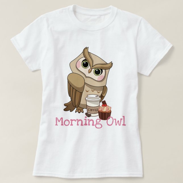 T-shirt Chouette du matin (Design devant)
