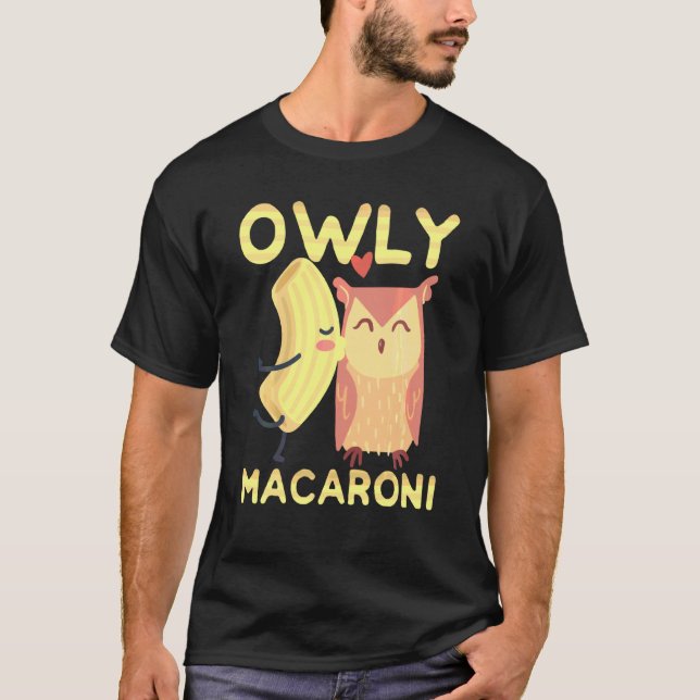 T-shirt Chouette et Macaroni Owly Macaroni (Devant)