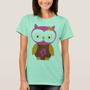 T-shirt Chouette Faire-part Grossesse bébé sur le chemin