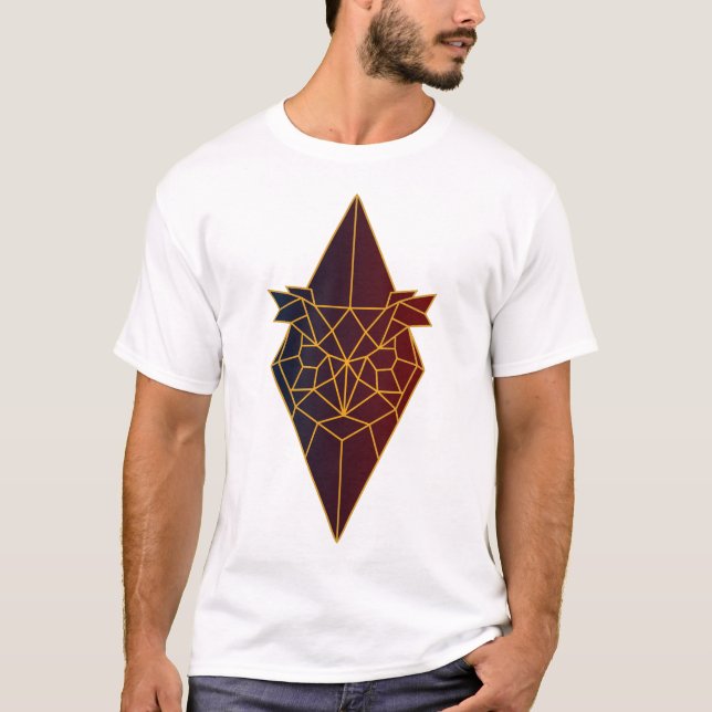 T-shirt Chouette géométrique (Devant)