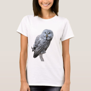 T-shirt Chouette grise