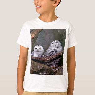 T-shirt Chouette Harfang Couple Art Bois Faune