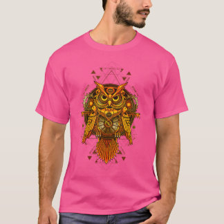 T-shirt Chouette mécanique à vapeur.