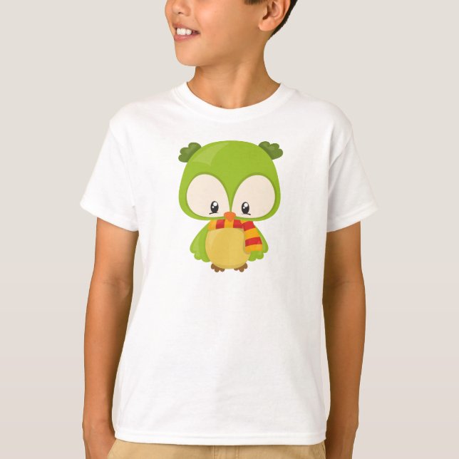 T-shirt Chouette mignonne, Petite Chouette, Petite Chouett (Devant)