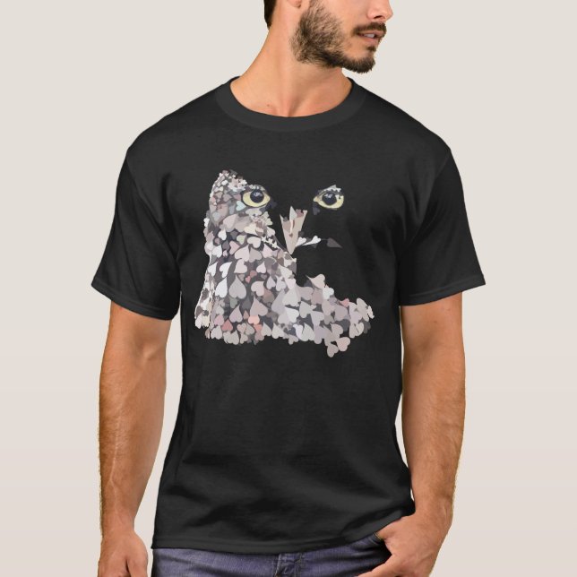 T-shirt Chouette, mon coeur (Devant)