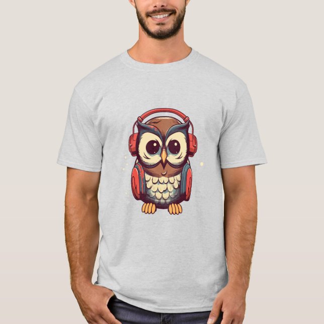 T-shirt Chouette musicale (Devant)