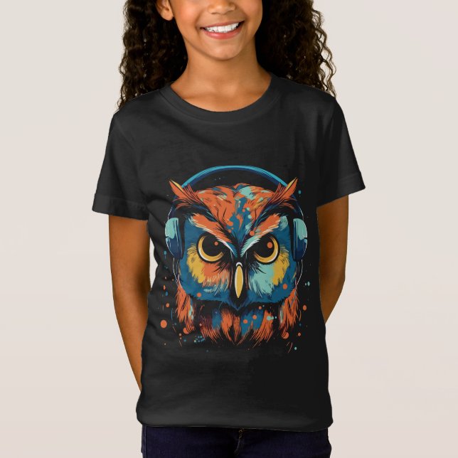 T-Shirt Chouette musicale (Devant)