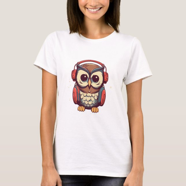 T-shirt Chouette musicale (Devant)