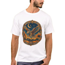 Chouette mystique arabe croissant de lune art du d