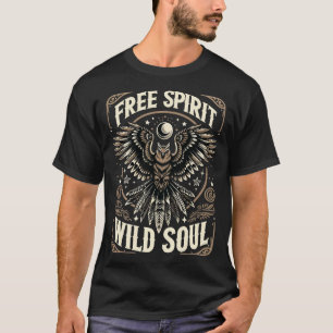 T-shirt Chouette mystique - Esprit libre Âme sauvage