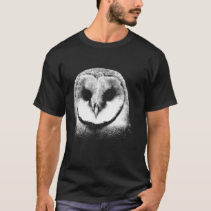T-shirt Chouette mystique Oiseau Chouette blanche Tête Bou