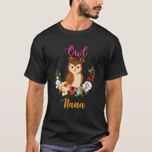 T-shirt Chouette Nana Floral Chouette Cravate Papillon Amo